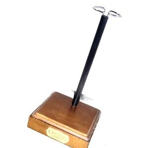 Vintage  Doll Stands With Wooden Base W/Collector's Plaque For 15-20" Dplls